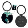 Custom Keychain with Photo,Custom Photo/Text/Dog Tag Key+Icons,Men Women Couple Anniversary Custom Photo Keychain Gift (Black) view 1