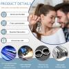 Custom Keychain with Photo,Custom Photo/Text/Dog Tag Key+Icons,Men Women Couple Anniversary Custom Photo Keychain Gift (Black) view 3