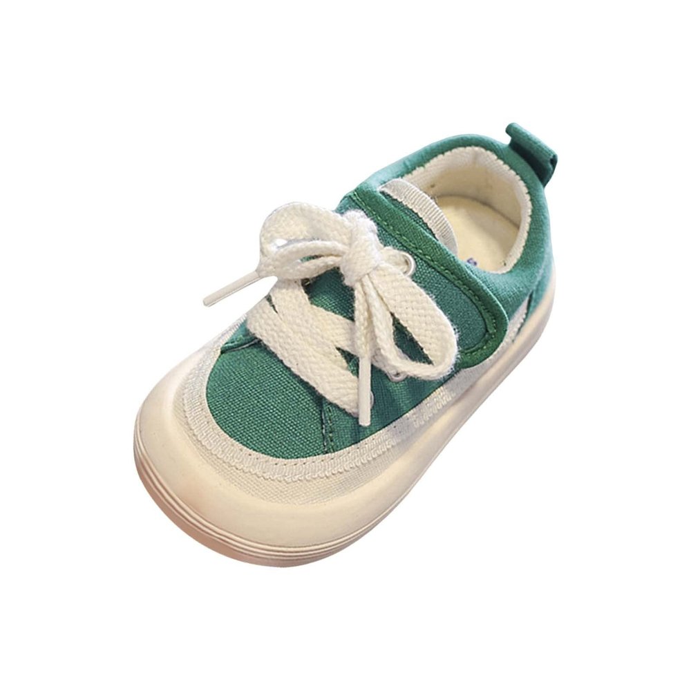 Toddler Boy Girl's Slip On Canvas Sneakers Toddler Little Kid Sneaker Running Shoes Spring Summer Shoes for Baby (Green, 10.5 Little Child)