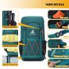 Bseash 40L Waterproof Hiking Backpack with Rain Cover, Outdoor Sport Travel Bag Daypack for Camping Climbing Skiing Cycling (Navy Blue) view 4