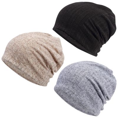 3 Pieces Slouchy Beanie Hat Stretch Turban Hats Cancer Headwear Caps Baggy Skull Sleep Scarf