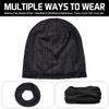 3 Pieces Slouchy Beanie Hat Stretch Turban Hats Cancer Headwear Caps Baggy Skull Sleep Scarf view 2