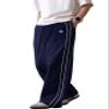 FCOOLYEET Men Track Pants Y2k Drawstring Lightweight Sweatpants Cool Parachute Pants Streetwear Blue view 1