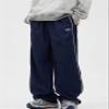 FCOOLYEET Men Track Pants Y2k Drawstring Lightweight Sweatpants Cool Parachute Pants Streetwear Blue view 2