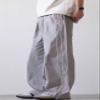 FCOOLYEET Men's Track Pants Y2k Wide Leg Parachute Pants Open Leg Sweatpants Baggy Joggers for Men Grey view 4