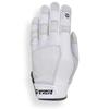 TW sports & kilts TW Baseball/Softball Batting Gloves for Adult and Youth. (Youth, Medium), White view 3