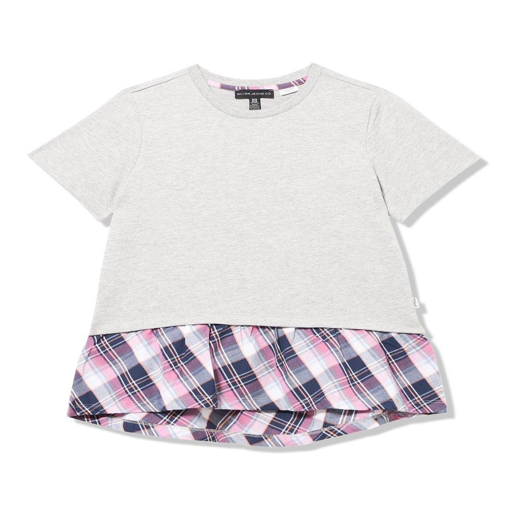 Silver Jeans Co. Girls' SGS205887B, Heather Grey (HGY)