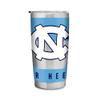 Rico Industries NCAA North Carolina Tar Heels 20oz Stainless Steel Tumbler with Lid - Great For Coffee, Tea, Water or Cocktails view 1