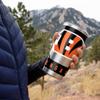 Rico Industries NFL Football Cincinnati Bengals 20oz Stainless Steel Tumbler with Lid - Great For Coffee, Tea, Water or Cocktails view 2