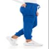 MediChic Womens Scrub Jogger Pants  6 Pockets, 4-Way Stretch, Ribbed Waist, Easy-Care Medical Workwear Royal view 3