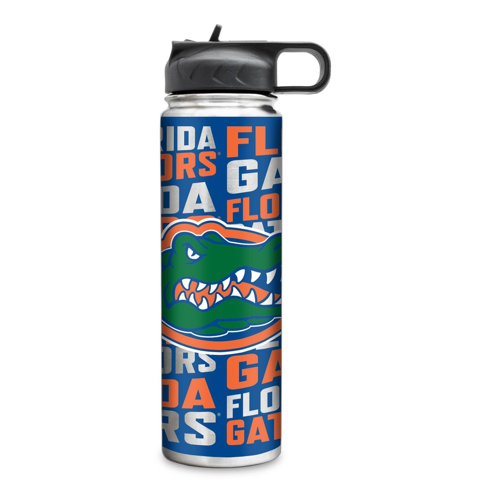 Rico Industries NCAA Florida Gators 22oz Stainless Steel Tumbler with Lid - Great For Coffee, Tea, Water or Cocktails