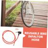 FOYTOKI Bicycle Inflator Hose Anti-Freeze Design for French American British Nozzles Effortless Valve Switching for Year Use Durable Cycling Inflator Parts view 3