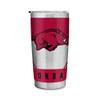 Rico Industries NCAA Arkansas Razorbacks 20oz Stainless Steel Tumbler with Lid - Great For Coffee, Tea, Water or Cocktails view 1