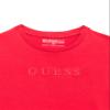 Guess Boys Organic Cotton Embroidered Logo T-Shirt, Red Hot, 12 view 2