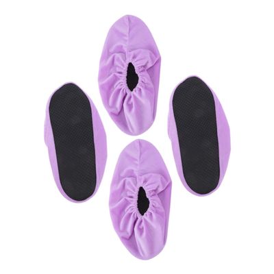 COOLHIYA 2pairs Bowling Shoe Lint-Resistant Washable Non- Design for Women and Convenient Bowling Accessories Elastic for Indoor Use Violet