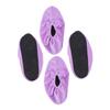 COOLHIYA 2pairs Bowling Shoe Lint-Resistant Washable Non- Design for Women and Convenient Bowling Accessories Elastic for Indoor Use Violet