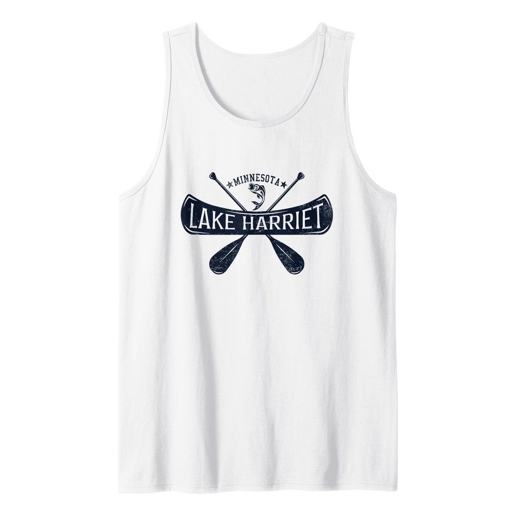 Lake Harriet Minnesota Vintage Distressed Tank Top