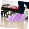 FOYTOKI 2pairs Bowling Shoe Covers for Women Thickened Foot Covers Washable and Bowling Accessories Suitable for Indoor Use Grape view 2
