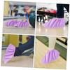FOYTOKI 2pairs Bowling Shoe Covers for Women Thickened Foot Covers Washable and Bowling Accessories Suitable for Indoor Use Grape view 3