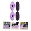 FOYTOKI 2pairs Bowling Shoe Covers for Women Thickened Foot Covers Washable and Bowling Accessories Suitable for Indoor Use Grape view 4