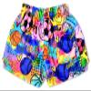 iscream + Corey Paige Designs Big Girls Bold Print Silky Soft Plush Shorts - Sporty Girl, Small (6/8) view 4
