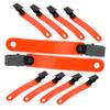 GOOHOCHY 12pcs Reflective Trail Markers Fluorescent Belt Clip for Hiking Archery Cycling Night Running