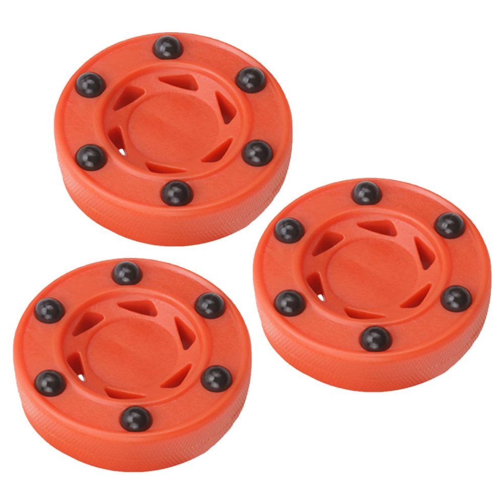 TOVINANNA 3pcs Inline Roller Hockey Pucks Durable Street Hockey Pucks for Indoor and Outdoor Training Enhance Skills and Flexibility for All Ages