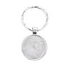Art Attack Mexican Flag Soccer Keychain, Mexico Tricolor National Football Team Accessories History Party Favor Fan Car Key Chain Ring Pendant Charm (Silver) view 2