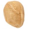 Pomya Studded Face Cover, Latex Props Funny Soft Spikes Face Cover for for Music Festival (Gold) view 3