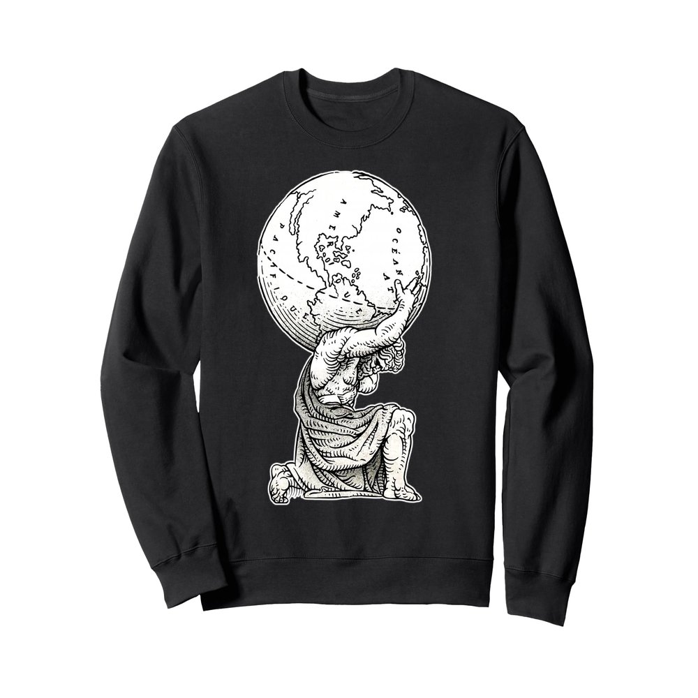 Atlas Greek God Titan Mythology Sweatshirt
