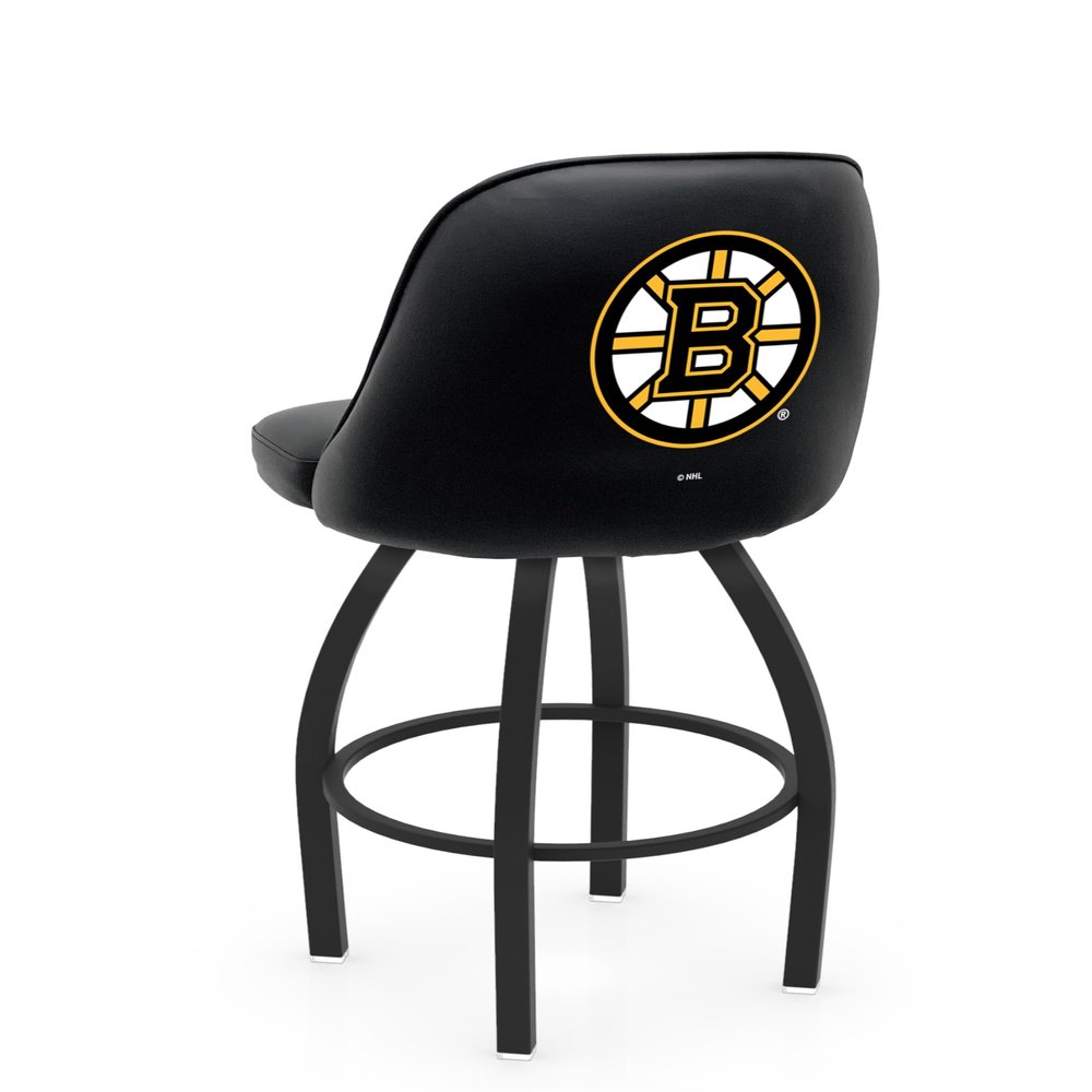 L048 Logo Grizzly Boston Bruins Swivel Counter Stool