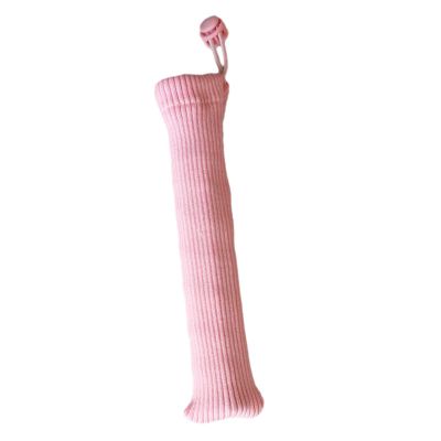 B Baosity Badminton Racket Handle Cover Knitted Drawstring Grip Protector Anti Skid Tennis Grip Badminton Overgrip Cover for Women Men, Pink