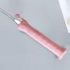 B Baosity Badminton Racket Handle Cover Knitted Drawstring Grip Protector Anti Skid Tennis Grip Badminton Overgrip Cover for Women Men, Pink view 2