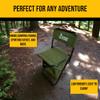 Backroad Outdoors Small Foldable Camping Chair with Built-in Cooler, 16mm Steel Frame, Supports 280 LBS, Anti-Slip Feet, Attached Backrest, for Fishing, Camping, Hiking, Sporting Events view 3