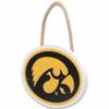 The University of Iowa Hawkeyes Logo Hanging Wood Wall Decor - Small Iowa Hawkeyes Decoration - Great Gift Idea view 2