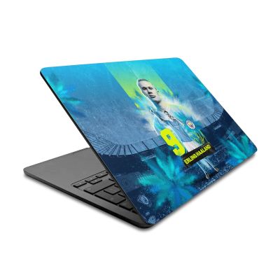 Head Case Designs Officially Licensed Manchester City Man City FC Erling Haaland 2023/24 Kit Vinyl Sticker Skin Decal Cover Compatible with MacBook Air 13.6" A2681 (2022)