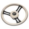 Schmitt Marine Torcello Elite 14" Wheel - Beige Leather Cap - Whi... [PU081B11] view 1