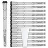 Geoleap Rubber Golf Grips Set of 13 -Grips with 15 Tapes and Grips with All Repair Kits for Choice, Non-slip and Shock-absorbing, Thumb Pattern Design, All Weather Performance and High Feedback Soft Rubber Golf Club Grips. (White-Classic( 13 Grips On view 1