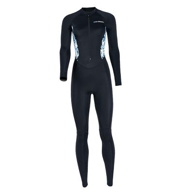 Colaxi Adults Women Wetsuit Diving Suit Sun Protection Jumpsuit Front Zip Breathable Wet Suit Swimsuit for Free Diving Summer Spring, Black XL