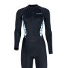 Colaxi Adults Women Wetsuit Diving Suit Sun Protection Jumpsuit Front Zip Breathable Wet Suit Swimsuit for Free Diving Summer Spring, Black XL view 3