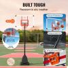 VEVOR Basketball Hoop, 50 inch Basketball Hoops Goal, 7.6-10 ft Adjustable Height Portable Backboard Hoop Court, Mobile Stand with Wheels Weighted Base, Youth&Adults, Basketball Hoop Outdoor/Indoor view 4