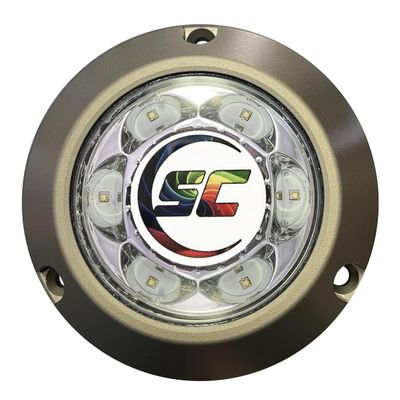 shadow-caster SC3 3" Aluminum LED Underwater Boat Light - Color Changing - 24 Watts - Tempered Glass Lens