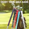Geoleap Rubber Golf Grips Set of 13 - Non-slip, Shock-absorbing, Thumb Pattern Design, All Weather Performance, High Feedback Soft Rubber Golf Club Grips with 15 Tapes and Repair Kits (Navy-Pro Kit) view 4