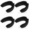 Dimeho 4 Pack Sports Mouth Guards Athletic Mouthpiece Sport Teeth Armor Gum Protector Bite Mouthguard for Football Soccer Boxing Hockey Karate Basketball Lacrosse Taekwondo Gear(Black) view 1