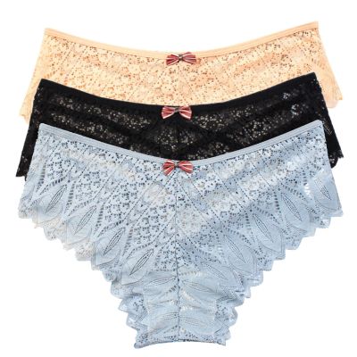 Cheeky Underwear for Women Lace No Show Bikini Soft Breathable Seamless Panties Plus Size Ladies Sexy Hipster Underwear