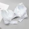 Womens 2 Piece Lace Underwire Bra and Panty Sets Sexy Push up Lingerie Set for Women Comfortable Seamless Bralettes Bra White view 3