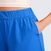 CRZ YOGA Comfy Ribbed Sweat Shorts for Women 3" - High Waisted Lyocell for Casual Lounge Athletic Jersey with Pockets Sparkle Blue Small view 4