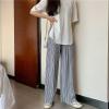Dawery Women Fold Casual Pants Breathable Soft Loose Daily Mopping Trousers Females Streetwear Light Grey S view 2