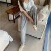 Dawery Women Fold Casual Pants Breathable Soft Loose Daily Mopping Trousers Females Streetwear Light Grey S view 4