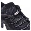 1Pair Elastic Shoelaces Round No Tie Shoe Laces Sneakers Shoelace Elastic Laces Lock One Size Fits All Shoes (Color : Rose red) view 2